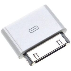 vhbw passend für Apple iPhone 3G, 3GS, 2G, 1, 4 Smartphone USB-Kabel, Micro-USB, 1x 30-Pin Konnektor, 1x Micro-USB Buchse