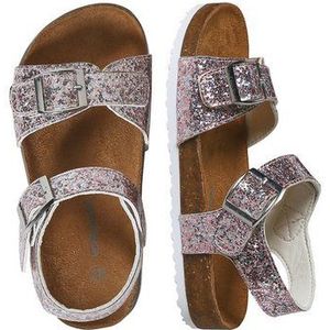 vertbaudet Kinder Sandalen mit 2 verstellbaren Riemen Sandale Kork-Optik