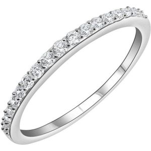 Firetti Silberring Schmuck Geschenk Silber 925 Fingerring Ring Memoire, mit Zirkonia (synth)