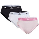 adidas Sportswear Bikinislip "Sport Active Comfort Cotton" (3er Pack) Logo-Web-Bund, elastisches Single Jersey, schnelltrocknend
