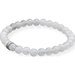 LAVISA Armband Armband 6mm Echte Edelstein Perlen, Kristalle, Heilsteine, Onesize, Echte Edelsteine, Rostfreies Edelstahl, Wasserfest