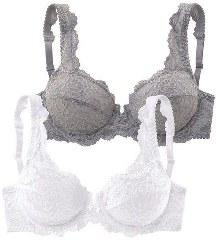 petite fleur Bügel-BH (Packung, 2 Stück) aus Spitze, Dessous