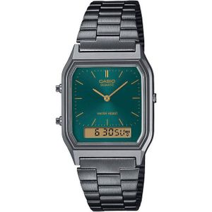 CASIO VINTAGE Chronograph AQ-230EGG-3AEF, Quarzuhr, Armbanduhr, Damenuhr, Herrenuhr, Digitaluhr, Edelstahlband