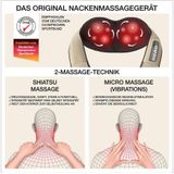 Donnerberg Nacken-Massagegerät NM-089 beige, DAS Original mit 7 Jahre Garantie, mit Wärmefunktion und Vibration