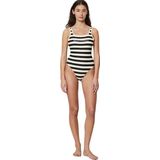 Marc O'Polo Badeanzug Classic Stripes mit tiefem Rückenausschnitt