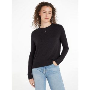 Tommy Jeans Strickpullover TJW ESSENTIAL CREW NECK SWEATER mit Logostickerei