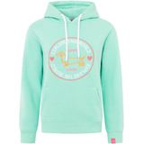 Zwillingsherz Hoodie "Explore the World" mit "Puppy Lover" Aufschrift und aufgestickten Hundemotiv mit Herzen