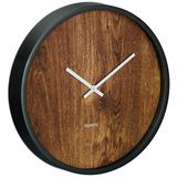 relaxdays Wanduhr Moderne Wanduhr in Holzoptik
