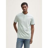 TOM TAILOR Denim Poloshirt Piqué Poloshirt mit Stehkragen