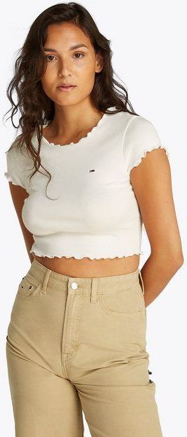 Tommy Jeans T-Shirt TJW SH SLIM BABYLOCK TEE EXT mit Babylock