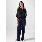 STREET ONE STUDIO Chiffonbluse mit Rundhalsausschnitt