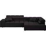 INOSIGN Ecksofa Ancona incl. Kopfteilverstellung, Zierkissen Breite 319cm, L-Form, wahlweise motorische Sitztiefenverstellung, auch in Cord + Easy Care