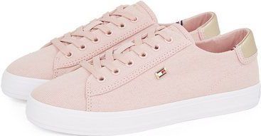 Tommy Hilfiger VULC CANVAS LACE UP SNEAKER Plateausneaker, Freizeitschuh, Halbschuh, Schnürschuh, in schmaler Form