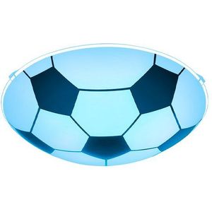 GLOBO LIGHTING LED Deckenleuchte, Leuchtmittel inklusive, Warmweiß, RGB LED Kinderzimmerlampe Deckenleuchte dimmbar Fußball-Design D 30 cm