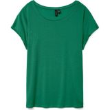 Vero Moda Rundhalsshirt VMAVA PLAIN SS TOP GAJRS NOOS