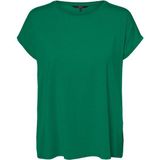 Vero Moda Rundhalsshirt VMAVA PLAIN SS TOP GAJRS NOOS