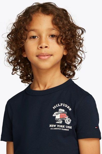 Tommy Hilfiger T-Shirt FLAG FUN TEE SS mit Grafik-Logo