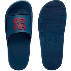 HUGO Nil Slid Badepantolette mit weichem Textil-Innenfutter