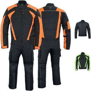 BULLDT Motorradkombi GW322K BULLDT Motorradkombi Herren 2-teilig kurze Jacke CE2 Protektoren