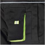 Triuso Winterjacke Power Herren Arbeitsjacke schwarz mit abnehmbarer Kapuze Outdoor