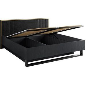Lukas Möbel Komplettschlafzimmer Designer Schlafzimmer Komplett Moon in Schwarz-Gold