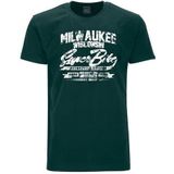 AHORN SPORTSWEAR T-Shirt MILWAUKEE mit coolem Schriftzug-Print