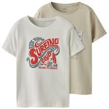 Name It Kurzarmshirt NKMVUX 2P SS TOP (Packung, 2-tlg)