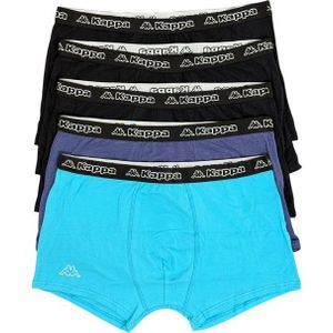 Kappa Boxershorts 5er Pack Uni Retro Shorts Boxershort Unterhose Unterwäsche Schwarz (5er-Pack)