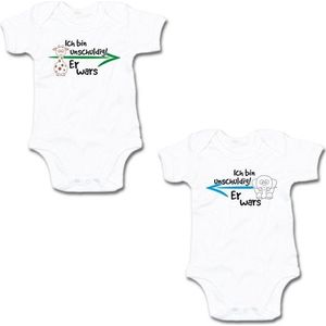 G-graphics Kurzarmbody Ich bin unschuldig! – Er wars & Er wars (Zwillingsset / Twinset, 2-tlg., Baby-Body-Set) für Zwillinge / Twins mit Sprüchen