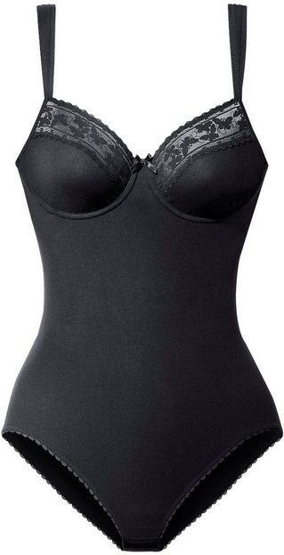 Nuance Body mit feinen Borten und Spitzeneinsatz