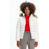 Tommy Jeans Daunenjacke BASIC HOODED DOWN JACKET mit Fellimitat an der Kapuze & Tommy Jeans Logo-Flag