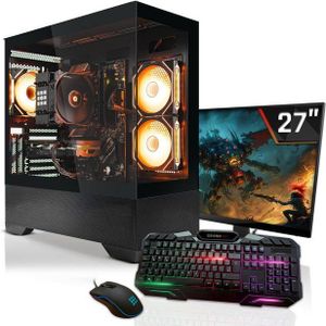 SYSTEMTREFF Gaming-PC-Komplettsystem (27", AMD Ryzen 9 5900X, Nvidia GeForce RTX 5060 Ti, 32 GB RAM, 1000 GB SSD)