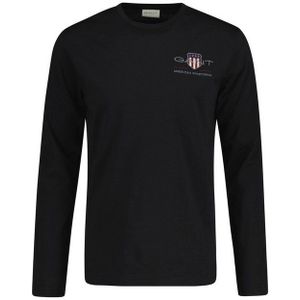 Gant T-Shirt Herren Longsleeve 1er Pack Baumwolle (Packung, 1er Pack)