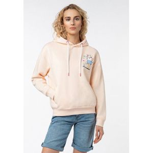 SUBLEVEL Kapuzenpullover mit Sommer-Backprint und Kapuze