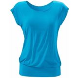 LASCANA Longshirt mit breitem Bund aus weichem Viskose-Stretch