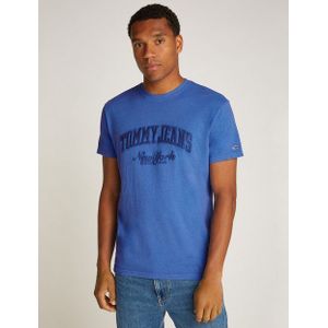Tommy Jeans T-Shirt TJM REG VINTAGE VARSITY TEE mit großem Logo