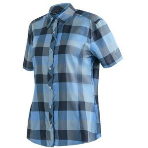 Maier Sports Outdoorbluse Kendra S/S W Damen Kurzarmbluse, pflegeleichte Karobluse
