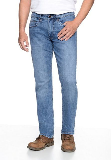HERO by John Medoox 5-Pocket-Jeans Phoenix Denim Big Straight Cut Stretch Straight Fit Casual Clean Wash Denim Jeans für Herren