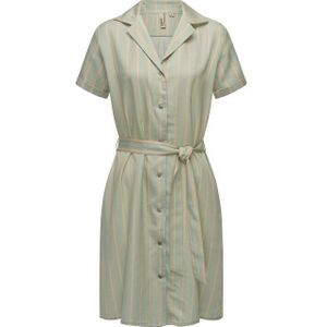 Ragwear Sommerkleid Sawira Gemustertes Midikleid mit Knopfleiste