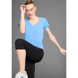 FAYN SPORTS Funktionsshirt Double Pack Essential (Packung, 2-tlg., 2er-Pack) Kurzarm, lockere Passform, unifarben, V-Ausschnitt
