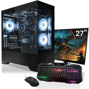 SYSTEMTREFF Gaming-PC-Komplettsystem (27", AMD Ryzen 7 7800X3D, Nvidia GeForce RTX 5070, 32 GB RAM, 1000 GB SSD)