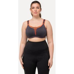 Ulla Popken Sport-BH Sport-BH ohne Bügel Mikrofaser Netz-Einsatz