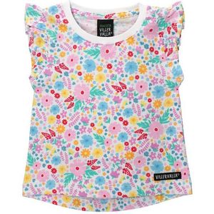Villervalla Langarmshirt Shirt Blume Rüschen (1-tlg)