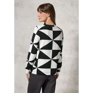 CECIL Langarmshirt mit Materialmix
