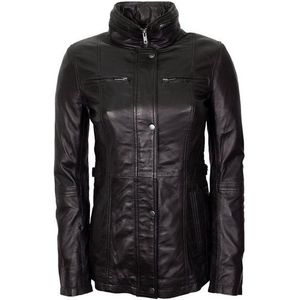 Lolus Lederjacke Angel Lange Damen Lederjacke aus weichem Lammnappa Leder