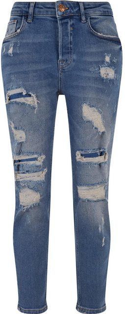 2Y Studios Bequeme Jeans 2Y Studios Herren 2Y Destroyed Skinny Cropped Denim