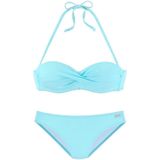 Venice Beach Bügel-Bandeau-Bikini aus edler Strukturware