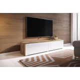 INOSIGN Lowboard LOWBOARD D, wahlweise mit oder ohne Beleuchtung, modernes TV-Board ohne Griffe, mit viel Stauraum,stehend und hängend