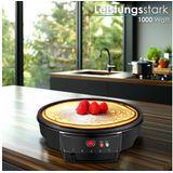 STEINBORG Crêpesmaker SB-2230, 1000 W, Ø 30 cm, Antihaftbeschichtung,Cool-Touch-Griff,Automatische Temperaturkontrolle