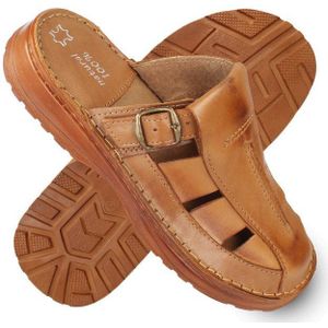 Cloque Givet Slipper aus Leder, Pantolette, hinten offen, Herren Loafer